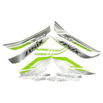 NAKLEJKI NA CAŁY POJAZD QUAD ATV 300CC LIMONKOWE