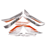 NAKLEJKI NA CAŁY POJAZD QUAD ATV 300CC CZERWONE