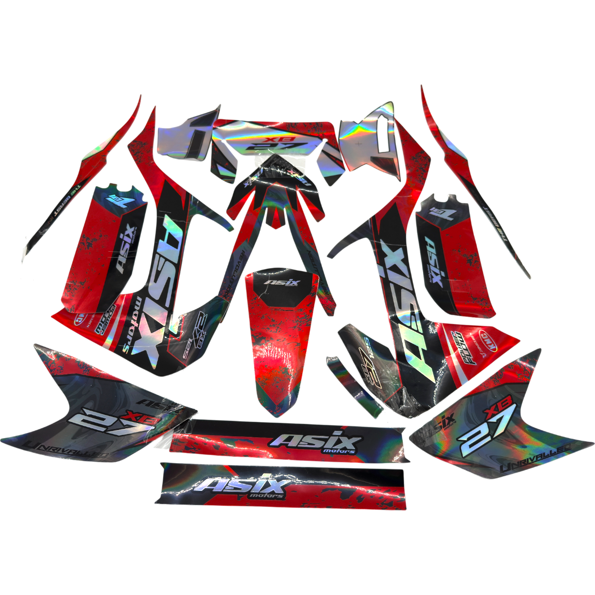 wp-image26418.png ZESTAW NAKLEJEK NA POJAZD CROSS 125CC CZERWONO-SZARE - obrazek 1