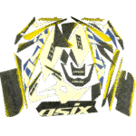 ZESTAW NAKLEJEK NA POJAZD CROSS 125CC NIEBIES