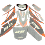 ZESTAW NAKLEJEK NA POJAZD CROSS 140CC POM.