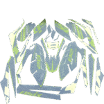 ZESTAW NAKLEJEK NA CAŁY POJAZD CROSS 125CC NIEBIESKIE