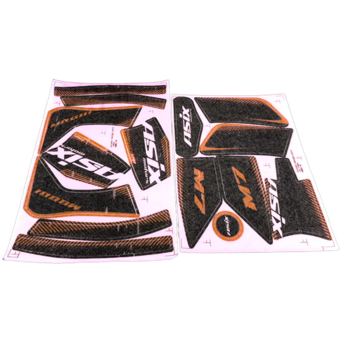 wp-image26505.png ZESTAW NAKLEJEK NA POJAZD MINI QUAD 50CC POMARAŃ. - obrazek 1