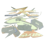 ZESTAW NAKLEJEK NA POJAZD CROSS 250CC POM.