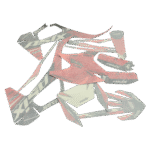 ZESTAW NAKLEJEK NA POJAZD CROSS 125CC CZERWONO-CZARNE