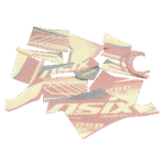 ZESTAW NAKLEJEK NA POJAZD QUAD 250CC CZERW.