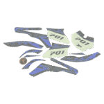 ZESTAW NAKLEJEK NA POJAZD POCKET MINI CROSS CZARNO-NIEBIESKIE