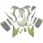 ZESTAW NAKLEJEK NA CAŁY POJAZD CROSS 60CC NIEB-LIM