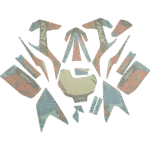 ZESTAW NAKLEJEK NA CAŁY POJAZD CROSS 60CC POM-NIEB