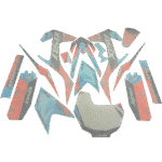 ZESTAW NAKLEJEK NA POJAZD CROSS 125CC POM-NIE