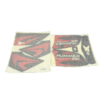 ZESTAW NAKLEJEK NA POJAZD QUAD ATV 200CC CZER