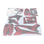 ZESTAW NAKLEJEK NA CAŁY POJAZD CROSS 125CC CZERWON