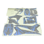 ZESTAW NAKLEJEK NA CAŁY POJAZD CROSS 125CC NIEBIE.