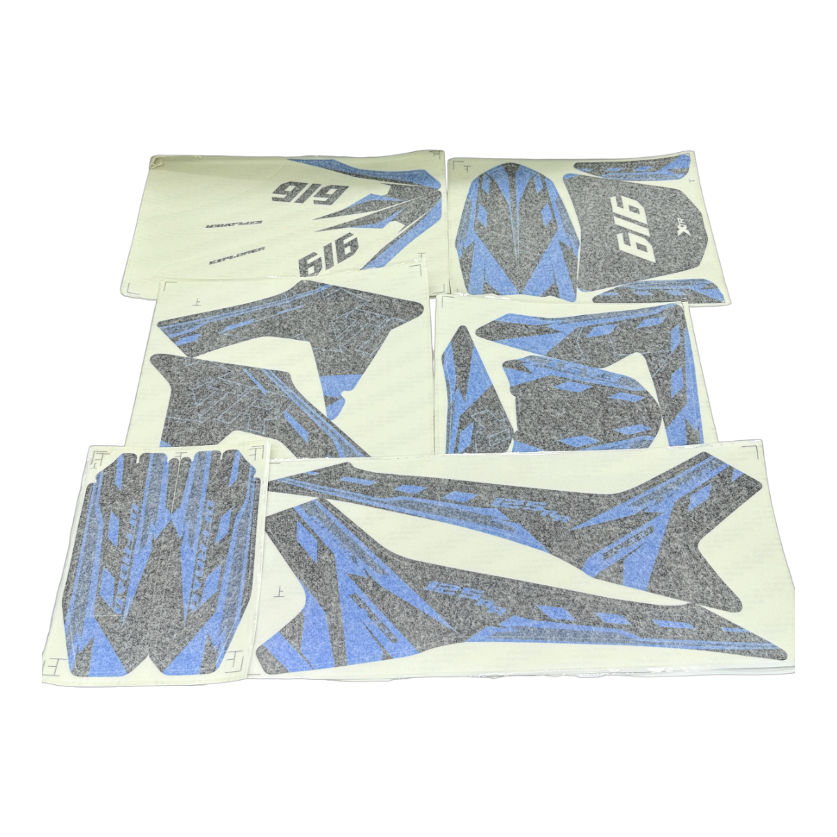 wp-image26616.png ZESTAW NAKLEJEK NA CAŁY POJAZD CROSS 125CC NIEBIE. - obrazek 1