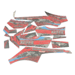 ZESTAW NAKLEJEK NA POJAZD QUAD ATV 125CC CZARNO-CZERWONE