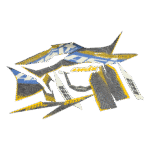 ZESTAW NAKLEJEK NA CAŁY POJAZD CROSS 250CC ŻÓŁTE