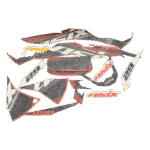 ZESTAW NAKLEJEK NA CAŁY POJAZD CROSS 150CC POMAR.