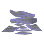 ZESTAW NAKLEJEK NA CAŁY POJAZD QUAD E-ATV CZARNO-NIEBIESKIE