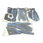 ZESTAW NAKLEJEK NA POJAZD QUAD E-ATV CZ-NIEBIESKIE