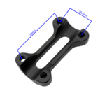 MOCOWANIE KIEROWNICY GÓRNE CROSS 300CC CZARNE
