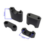 MOCOWANIE KIEROWNICY CROSS 250CC KPL ALU CZARNY