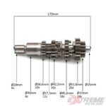 WAŁKI SKRZYNI BIEGÓW CROSS 250CC ZDAWCZY+POŚREDNI