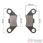 KLOCKI HAMULCOWE TYŁ QUAD ATV 125CC