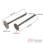 ZAWÓR SSĄCY I WYDECHOWY CROSS 125CC KPL