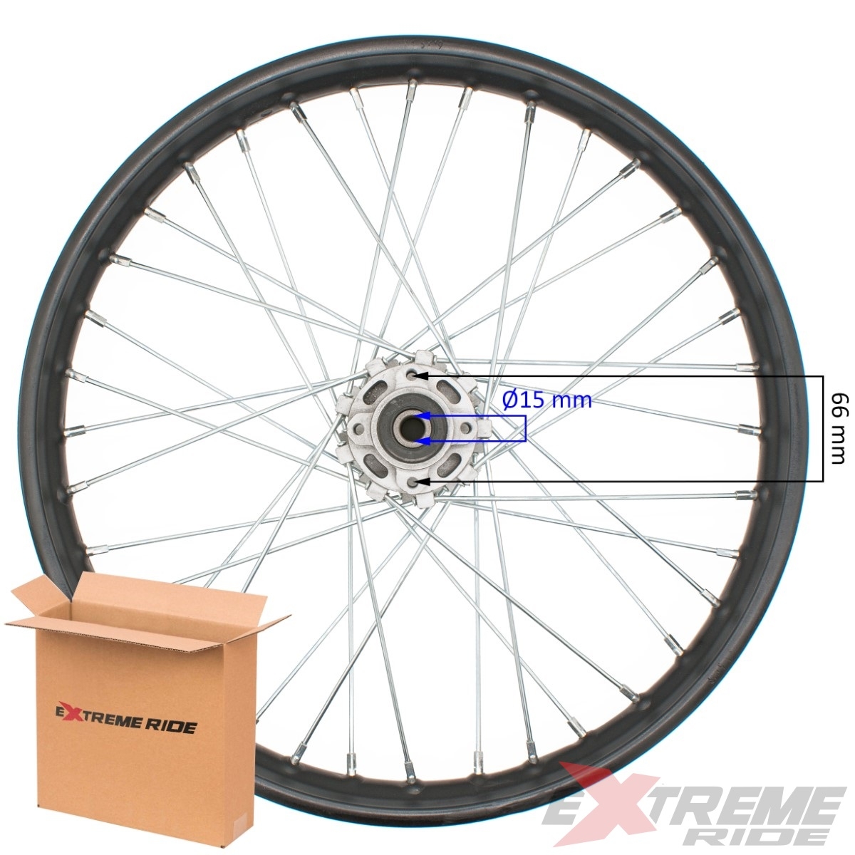 14956.jpg FELGA 19" PRZÓD 1.6 CROSS 150CC CZARNA 15FI - obrazek 1