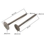 ZAWÓR SSĄCY I WYDECHOWY CROSS 125CC KPL