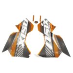 ZESTAW NAKLEJEK NA POJAZD QUAD ATV 125CC POMARAŃCZOWE