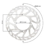 TARCZA HAMULCOWA PRZÓD  TYŁ MINI CROSS ELEKTRYK