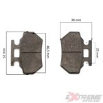 KLOCKI HAMULCOWE TYŁ QUAD ATV 125CC