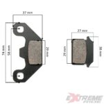 KLOCKI HAMULCOWE TYŁ CROSS 110CC