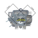 GŁOWICA CROSS 125CC 4T 54MM KPL SREBRNA