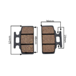 KLOCKI HAMULCOWE TYŁ CROSS 125CC