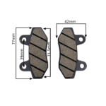 KLOCKI HAMULCOWE PRZÓD CROSS 125CC