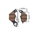 KLOCKI HAMULCOWE TYŁ CROSS 125CC