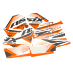 NAKLEJKI NA POJAZD QUAD ATV 125CC POMARAŃCZOWE