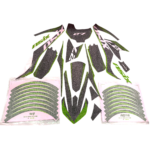 ZESTAW NAKLEJEK NA POJAZD CROSS 125CC LIMONKA