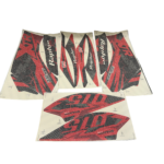 ZESTAW NAKLEJEK NA POJAZD QUAD ATV 250CC CZER