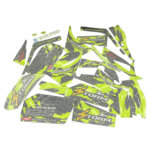 ZESTAW NAKLEJEK NA POJAZD QUAD ATV 125CC CZARNO-LIMONKOWE