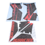 ZESTAW NAKLEJEK NA POJAZD QUAD ATV 125CC CZERWONE