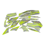 ZESTAW NAKLEJEK NA POJAZD QUAD ATV 125CC CZARNO-LIMONKOWE