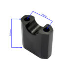 MOCOWANIE KIEROWNICY DOLNE CROSS 125CC CZARNE