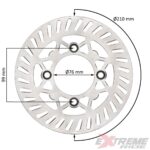 TARCZA HAMULCOWA PRZÓD CROSS 125CC 210MM