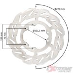 TARCZA HAMULCOWA  PRZÓD CROSS 250CC 27 CM