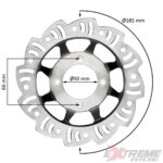 TARCZA HAMULCOWA TYŁ  CROSS  125CC