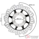 TARCZA HAMULCOWA PRZÓD  CROSS 125CC
