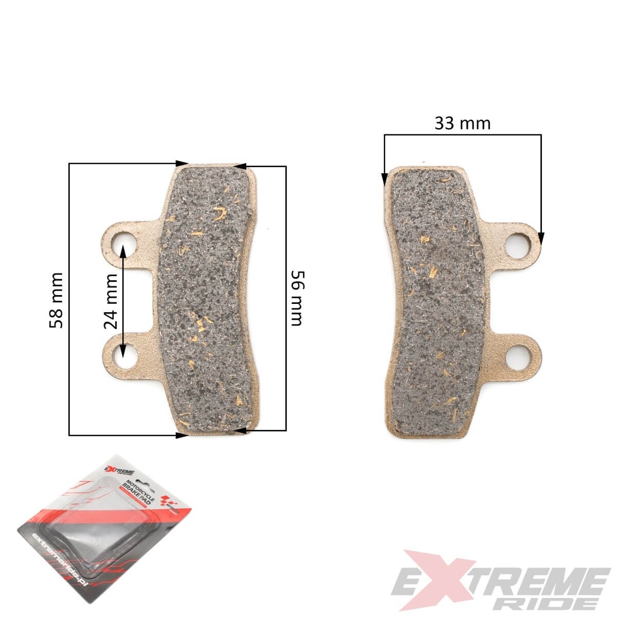 4826.jpg KLOCKI HAMULCOWE PRZÓD CROSS 110CC - obrazek 1